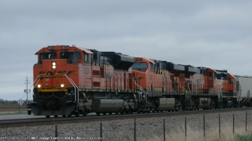 BNSF 8524, 6197, 7503 + 2649